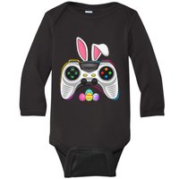 Video Game Bunny Eggs Costume Easter Day Gaming Baby Long Sleeve Bodysuit