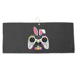 Video Game Bunny Eggs Costume Easter Day Gaming Large Microfiber Waffle Golf Towel