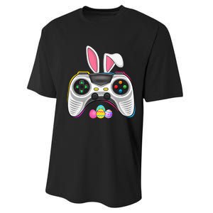 Video Game Bunny Eggs Costume Easter Day Gaming Performance Sprint T-Shirt