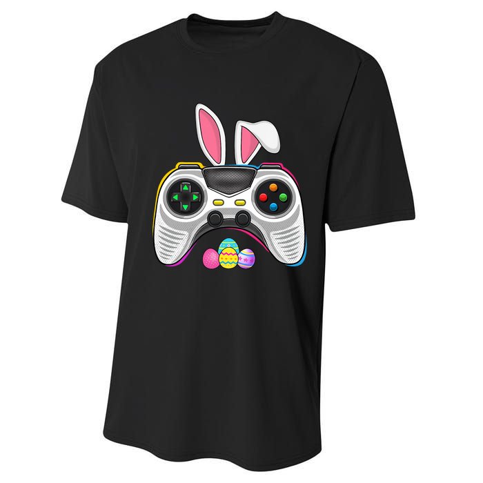 Video Game Bunny Eggs Costume Easter Day Gaming Performance Sprint T-Shirt