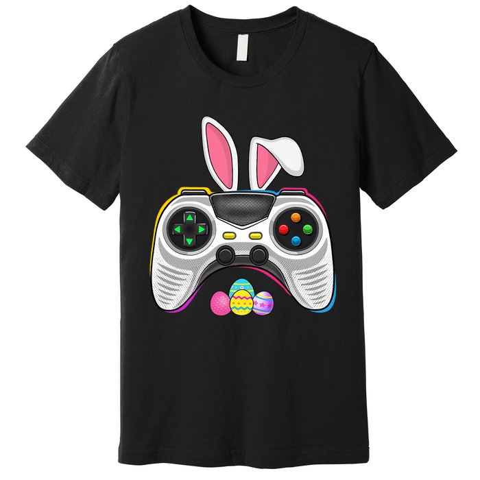 Video Game Bunny Eggs Costume Easter Day Gaming Premium T-Shirt