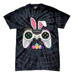 Video Game Bunny Eggs Costume Easter Day Gaming Tie-Dye T-Shirt