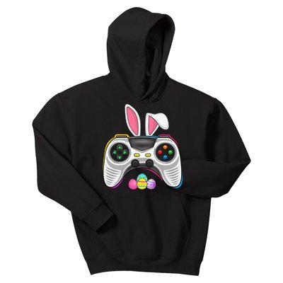 Video Game Bunny Eggs Costume Easter Day Gaming Kids Hoodie