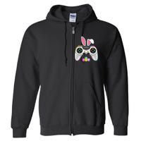 Video Game Bunny Eggs Costume Easter Day Gaming Full Zip Hoodie