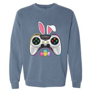 Video Game Bunny Eggs Costume Easter Day Gaming Garment-Dyed Sweatshirt