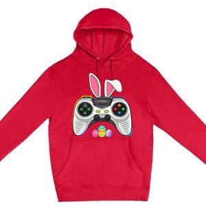 Video Game Bunny Eggs Costume Easter Day Gaming Premium Pullover Hoodie