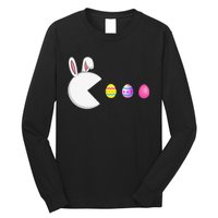 Video Game Bunny Eggs Easter Gamer Long Sleeve Shirt