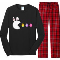 Video Game Bunny Eggs Easter Gamer Long Sleeve Pajama Set