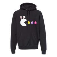 Video Game Bunny Eggs Easter Gamer Premium Hoodie