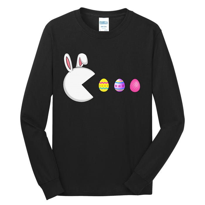 Video Game Bunny Eggs Easter Gamer Tall Long Sleeve T-Shirt