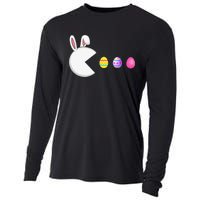 Video Game Bunny Eggs Easter Gamer Cooling Performance Long Sleeve Crew