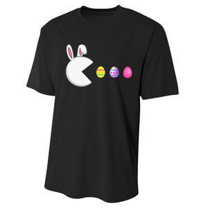 Video Game Bunny Eggs Easter Gamer Performance Sprint T-Shirt