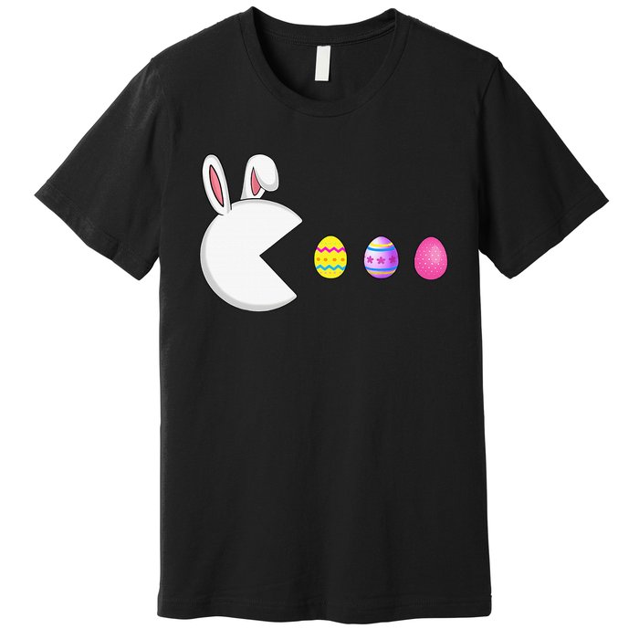 Video Game Bunny Eggs Easter Gamer Premium T-Shirt