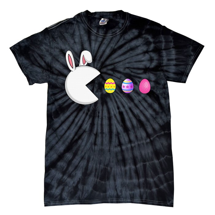 Video Game Bunny Eggs Easter Gamer Tie-Dye T-Shirt