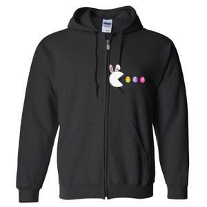 Video Game Bunny Eggs Easter Gamer Full Zip Hoodie