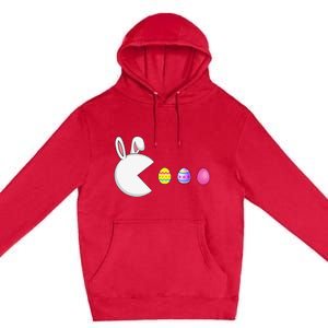 Video Game Bunny Eggs Easter Gamer Premium Pullover Hoodie