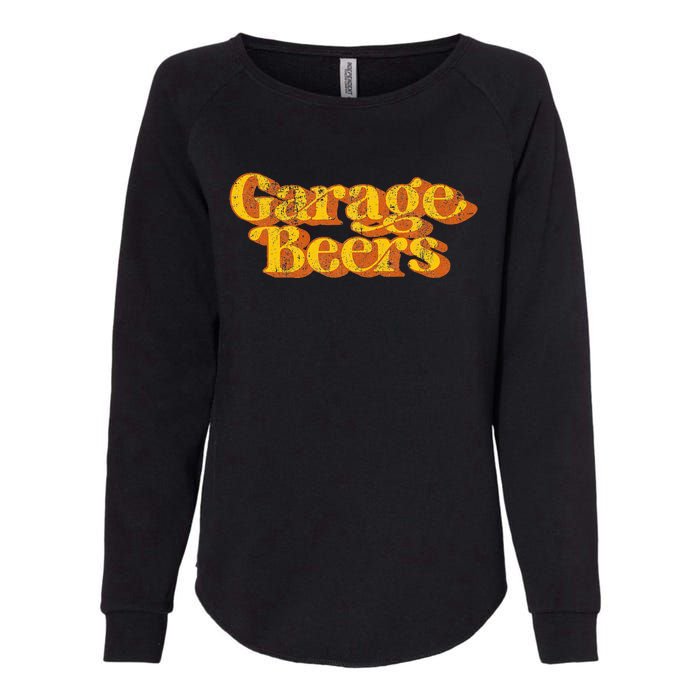 Vintage Garage Beers Beer Drinking Retro Funny Fathers Day Womens California Wash Sweatshirt