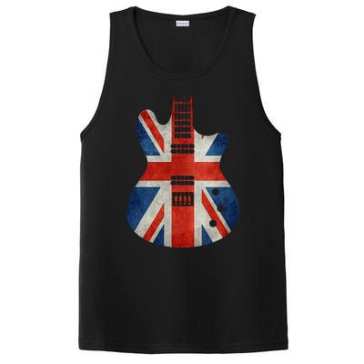 Vintage Guitar British Jack Union Flag Rock Guitarist PosiCharge Competitor Tank