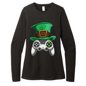 Video Gamer Controller Leprechaun Hat St. Patricks Day Boys Womens CVC Long Sleeve Shirt