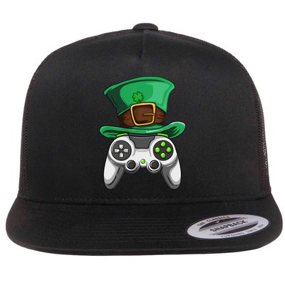 Video Gamer Controller Leprechaun Hat St. Patricks Day Boys Flat Bill Trucker Hat