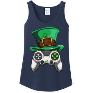 Video Gamer Controller Leprechaun Hat St. Patricks Day Boys Ladies Essential Tank