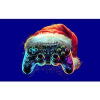 Video Game Controller Christmas Santa Hat 80s Gamer Gift Bumper Sticker