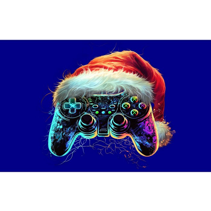 Video Game Controller Christmas Santa Hat 80s Gamer Gift Bumper Sticker