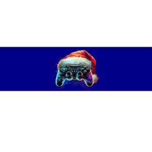 Video Game Controller Christmas Santa Hat 80s Gamer Gift Bumper Sticker