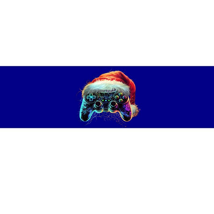 Video Game Controller Christmas Santa Hat 80s Gamer Gift Bumper Sticker