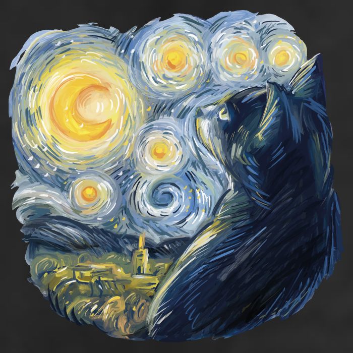Van Gogh Cat Adult Drive Performance Visor