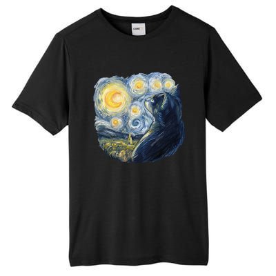 Van Gogh Cat Tall Fusion ChromaSoft Performance T-Shirt