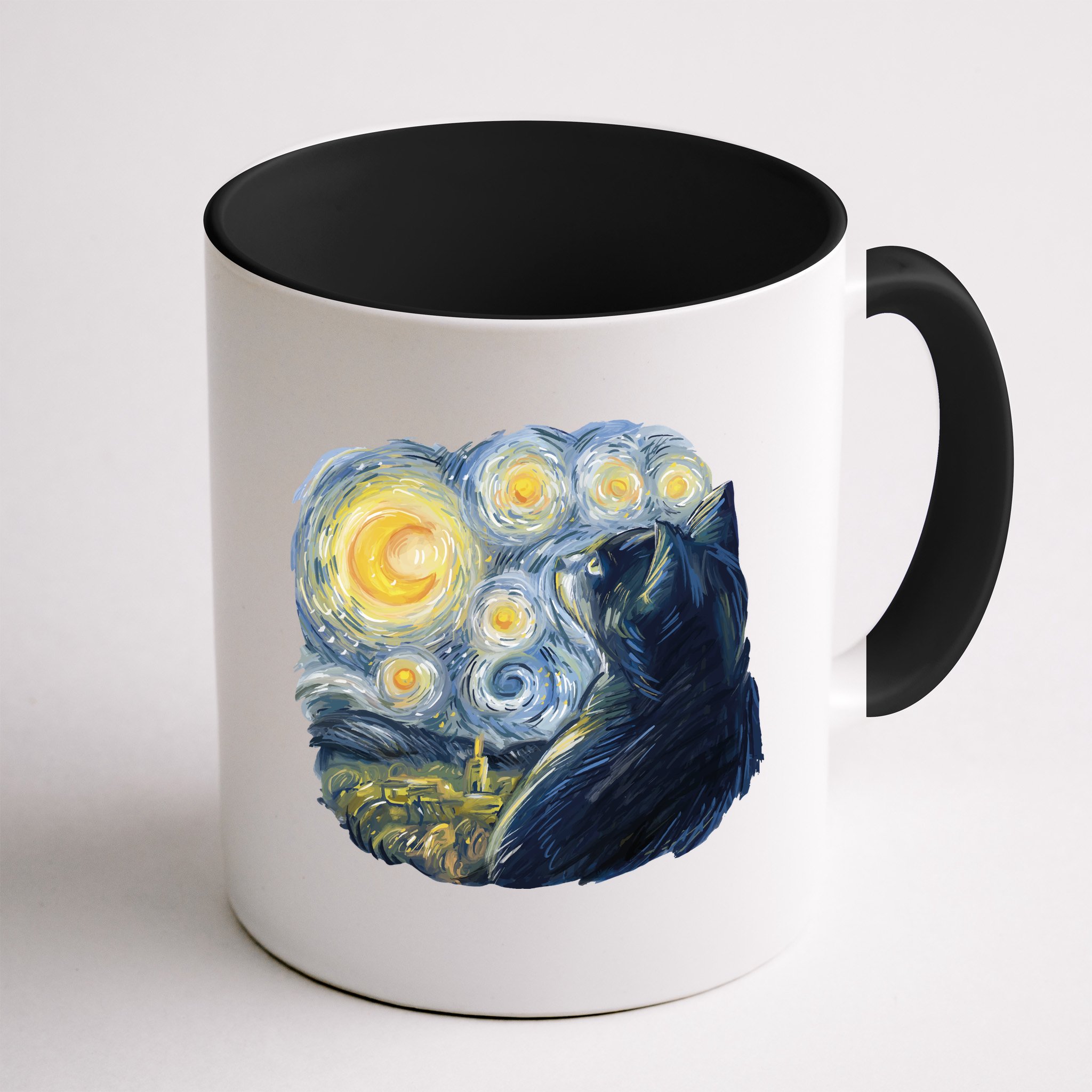 Van Gogh Cat Mug