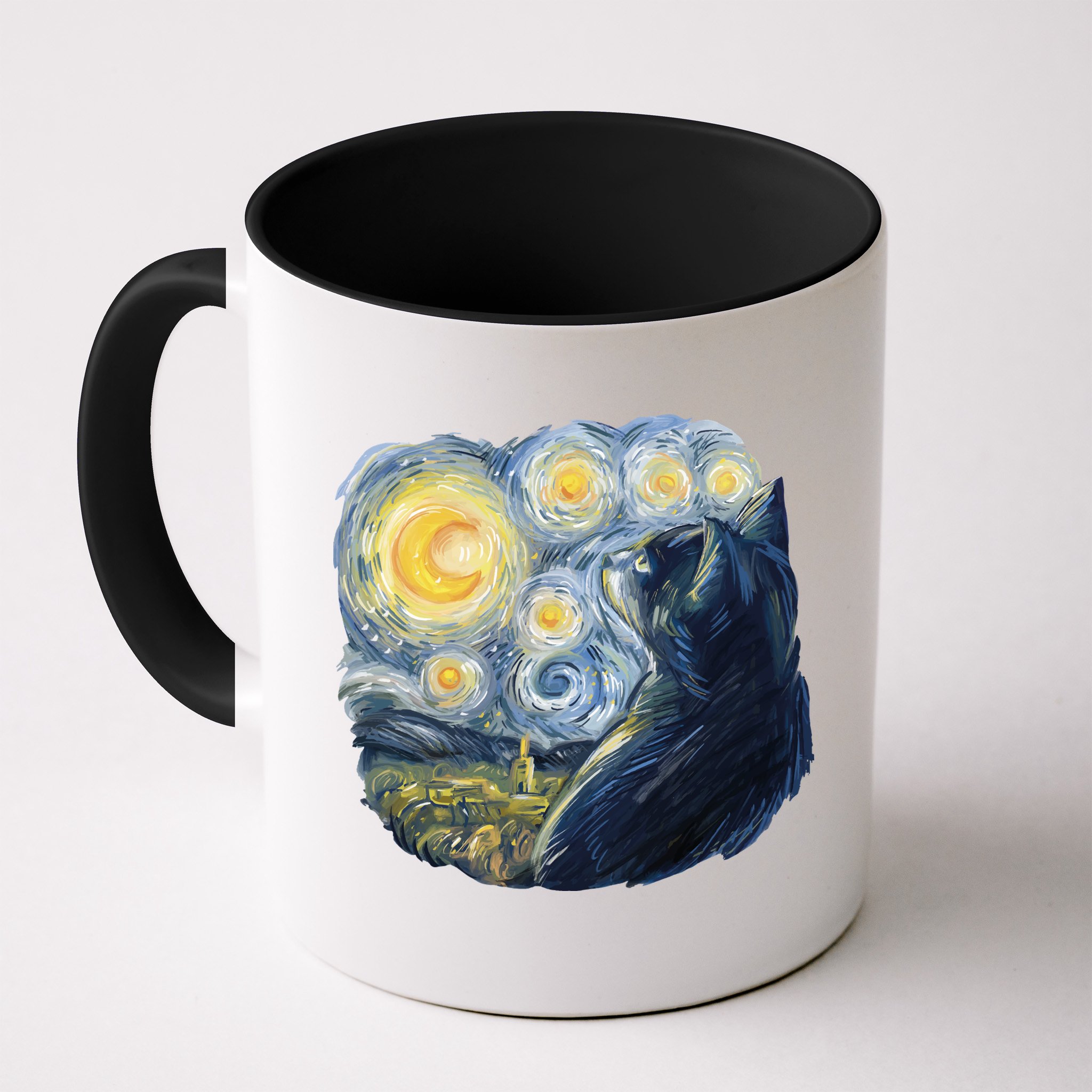 Van Gogh Cat Mug
