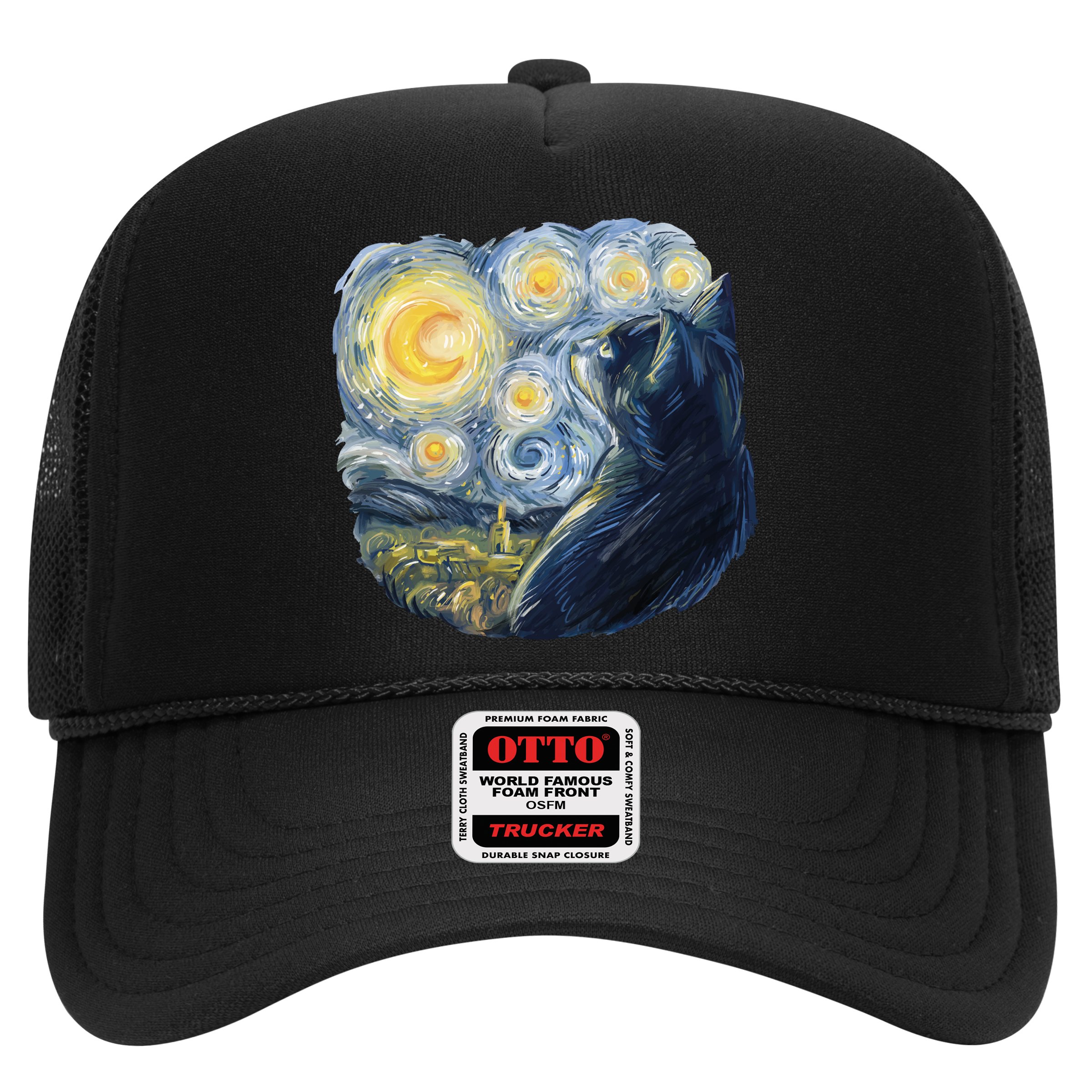 Van Gogh Cat Hat