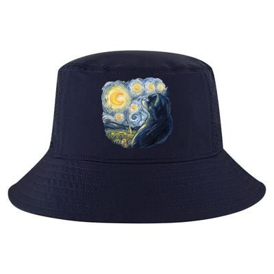 Van Gogh Cat Cool Comfort Performance Bucket Hat