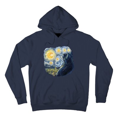 Van Gogh Cat Hoodie