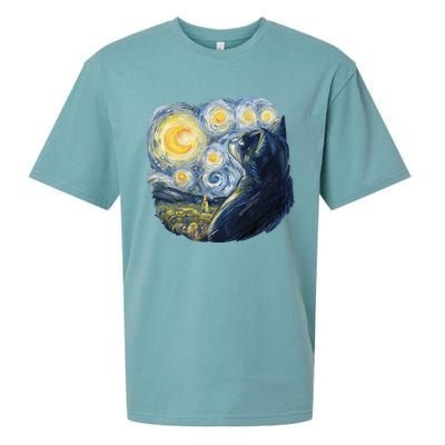 Van Gogh Cat Sueded Cloud Jersey T-Shirt