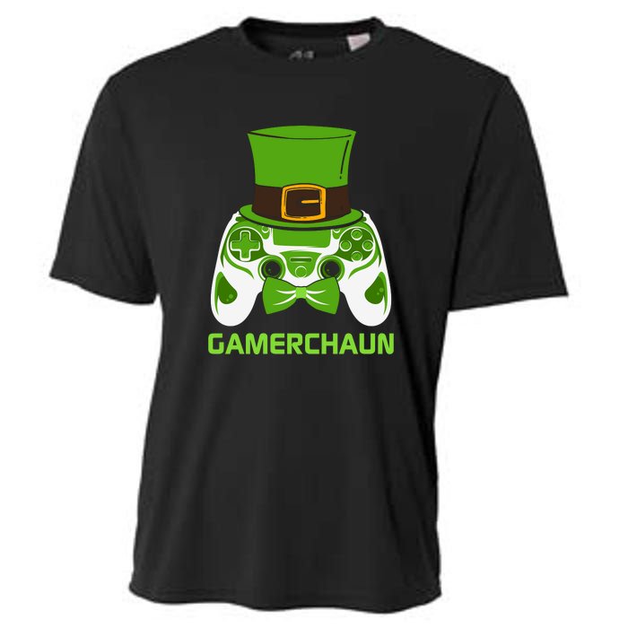 Video Game Controller Irish Gamer Boys St Patricks Day Men  Cooling Performance Crew T-Shirt