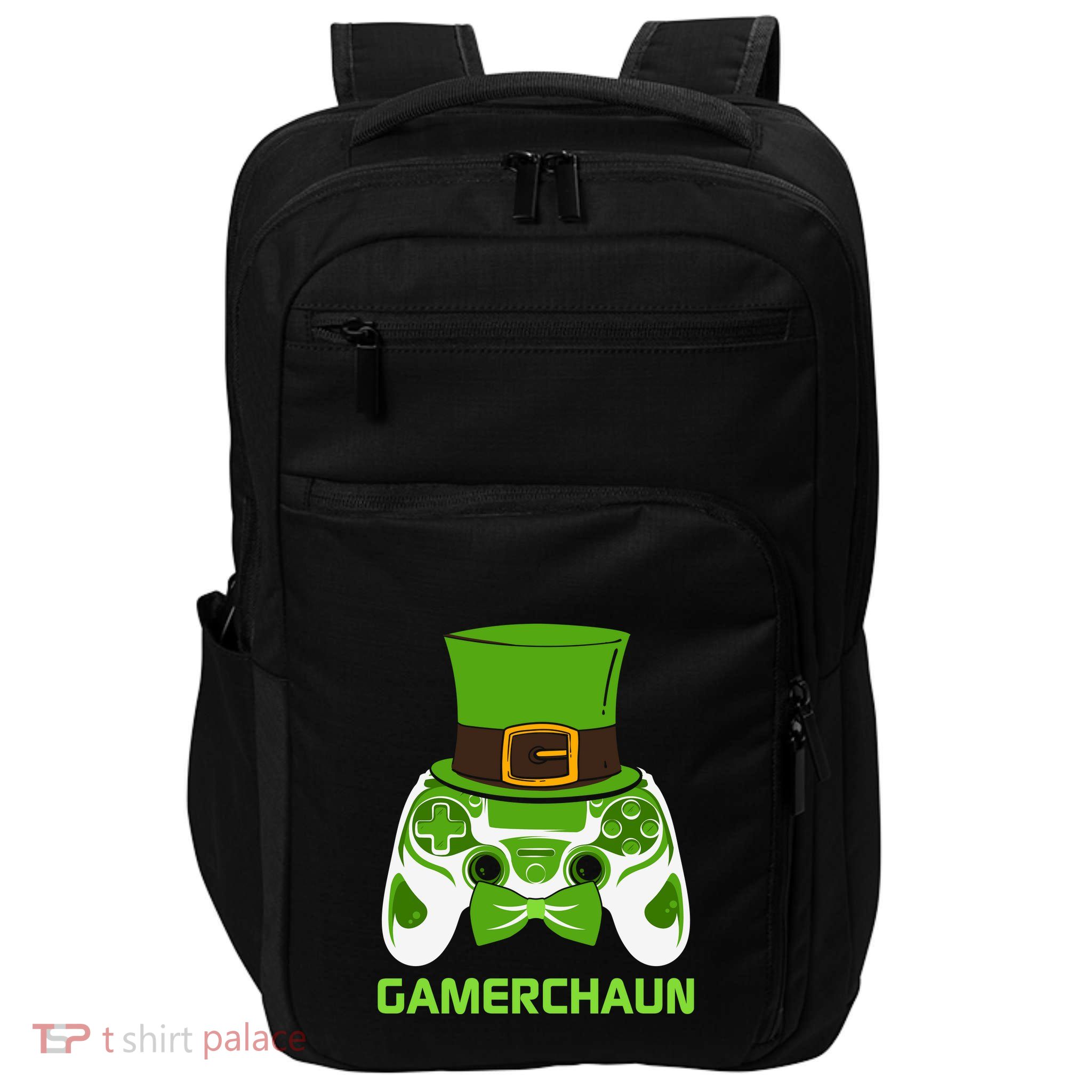 Video Game Controller Irish Gamer Boys St Patricks Day Men  Impact Tech Backpack