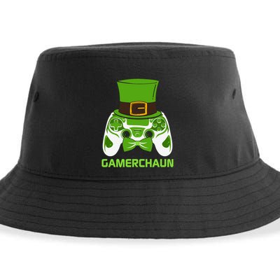 Video Game Controller Irish Gamer Boys St Patricks Day Men  Sustainable Bucket Hat