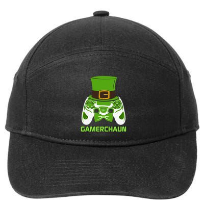 Video Game Controller Irish Gamer Boys St Patricks Day Men  7-Panel Snapback Hat