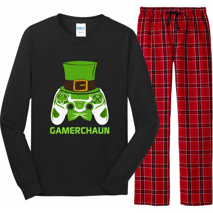 Video Game Controller Irish Gamer Boys St Patricks Day Men  Long Sleeve Pajama Set