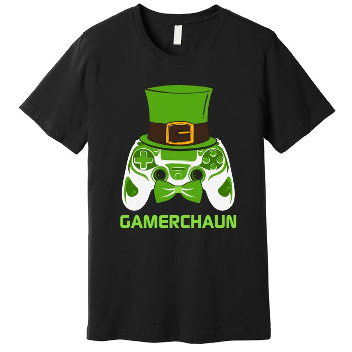 Video Game Controller Irish Gamer Boys St Patricks Day Men  Premium T-Shirt