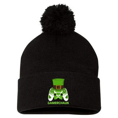 Video Game Controller Irish Gamer Boys St Patricks Day Men  Pom Pom 12in Knit Beanie