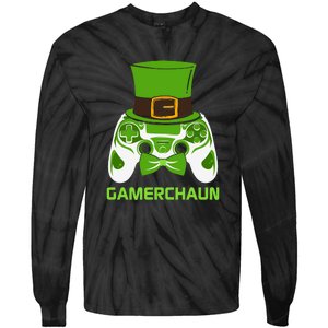 Video Game Controller Irish Gamer Boys St Patricks Day Men  Tie-Dye Long Sleeve Shirt