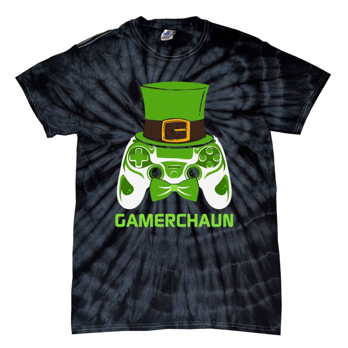 Video Game Controller Irish Gamer Boys St Patricks Day Men  Tie-Dye T-Shirt