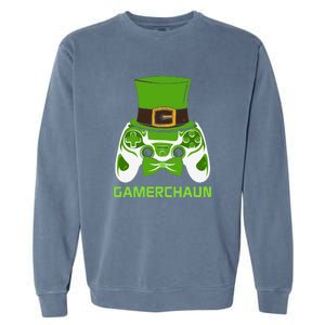 Video Game Controller Irish Gamer Boys St Patricks Day Men  Garment-Dyed Sweatshirt