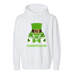 Video Game Controller Irish Gamer Boys St Patricks Day Men  Garment-Dyed Fleece Hoodie