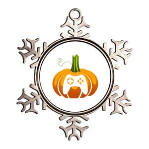 Video Game Controller Pumpkin Thanksgiving Gaming Lover Gift Metallic Star Ornament