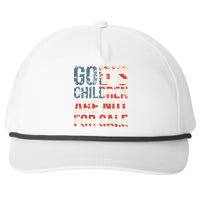 Vintage Gods Children Are Not For Sale Funny Political US Flag Snapback Five-Panel Rope Hat